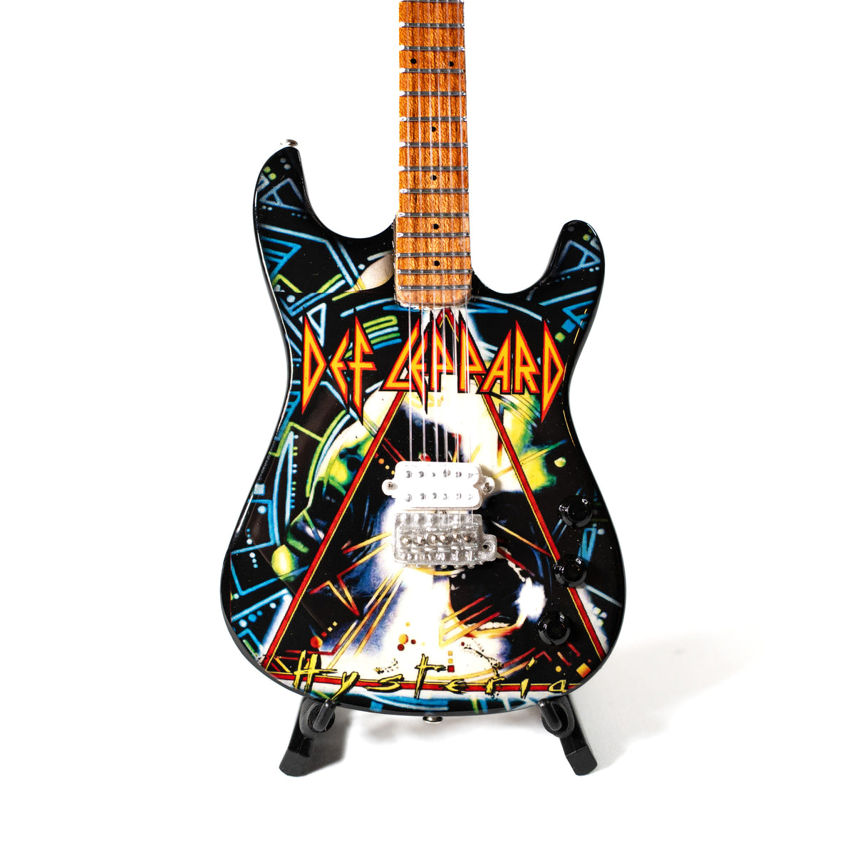 Def Leppard "Hysteria" Collectible Miniature Guitar and Bracelet