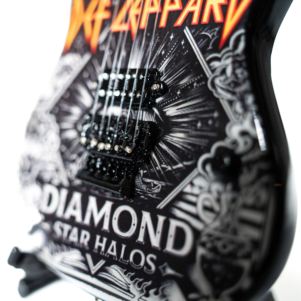Def Leppard’s “Diamond Rejoice" and "Hysteria” Miniature Guitar Set