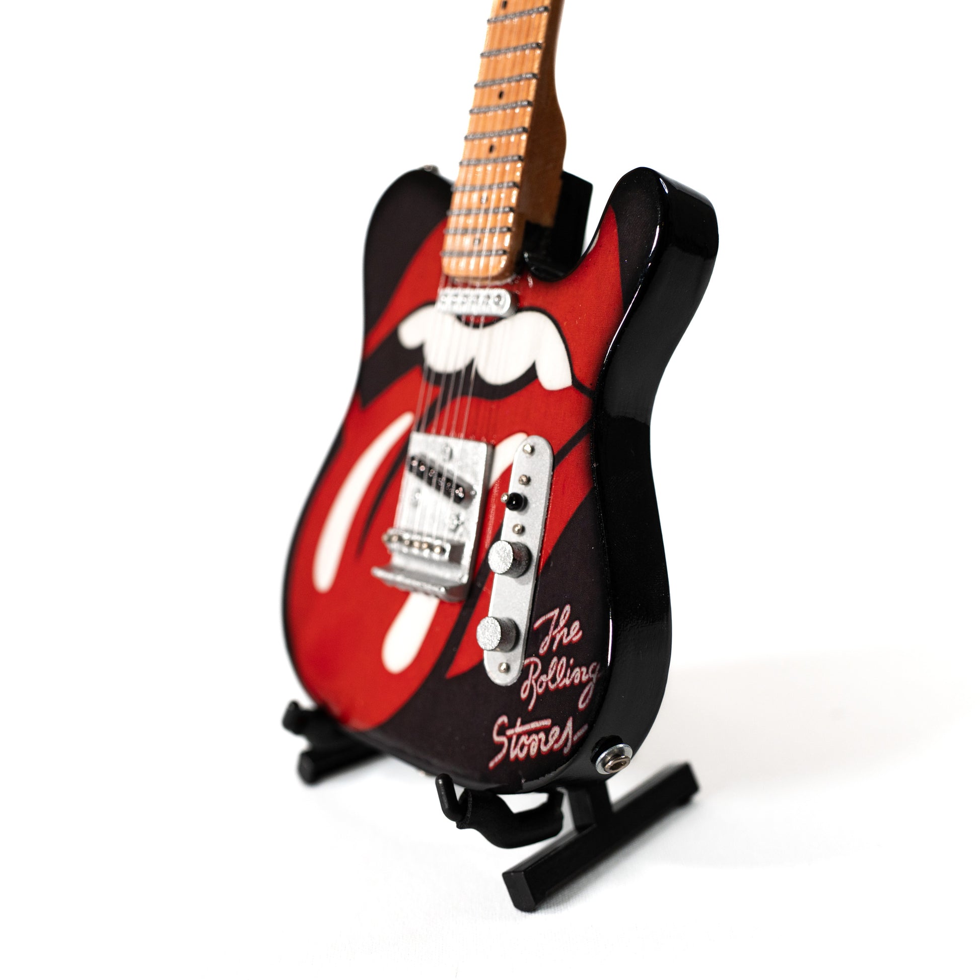 The Rolling Stones "Tongue and Lips" Miniature Guitar