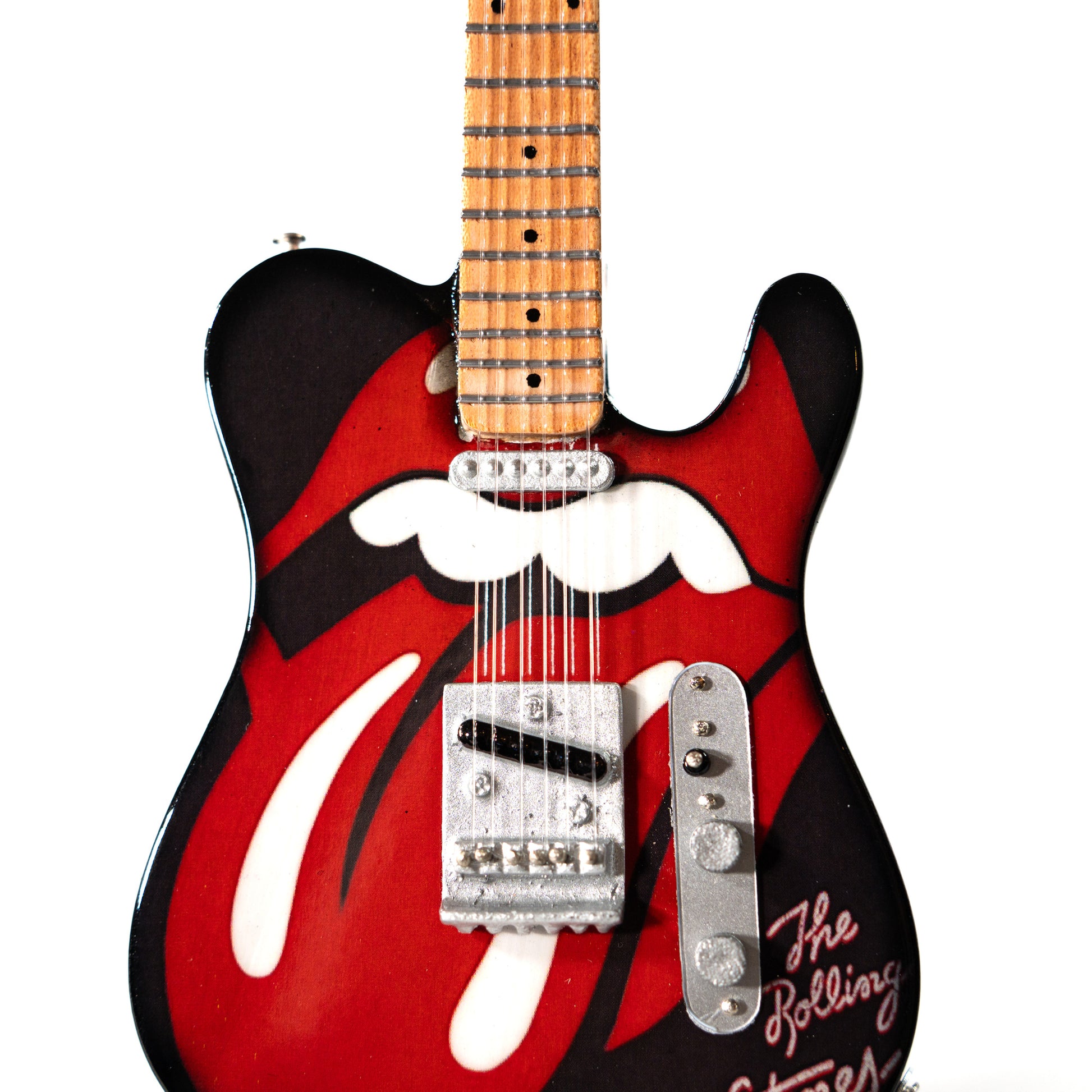 The Rolling Stones "Tongue and Lips" Miniature Guitar
