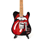 The Rolling Stones "Tongue and Lips" Collectible Miniature Guitar