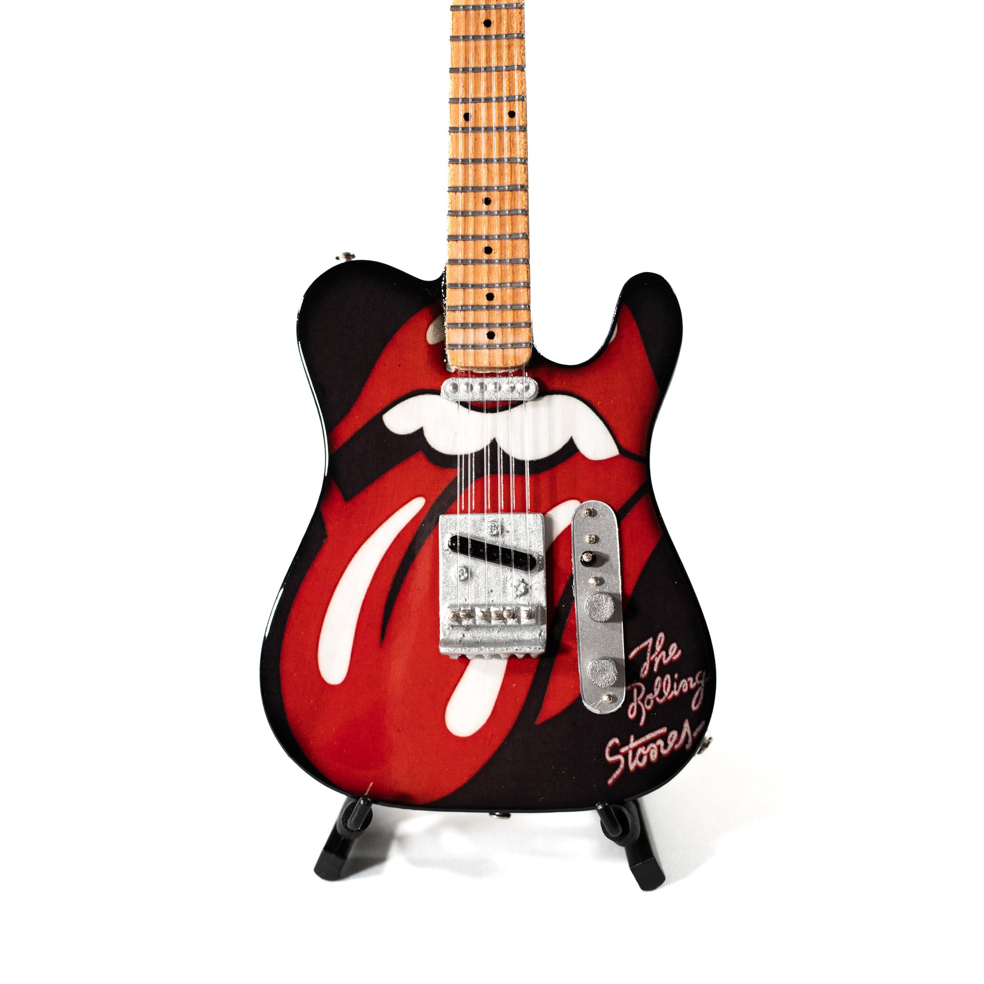 The Rolling Stones "Tongue and Lips" Miniature Guitar