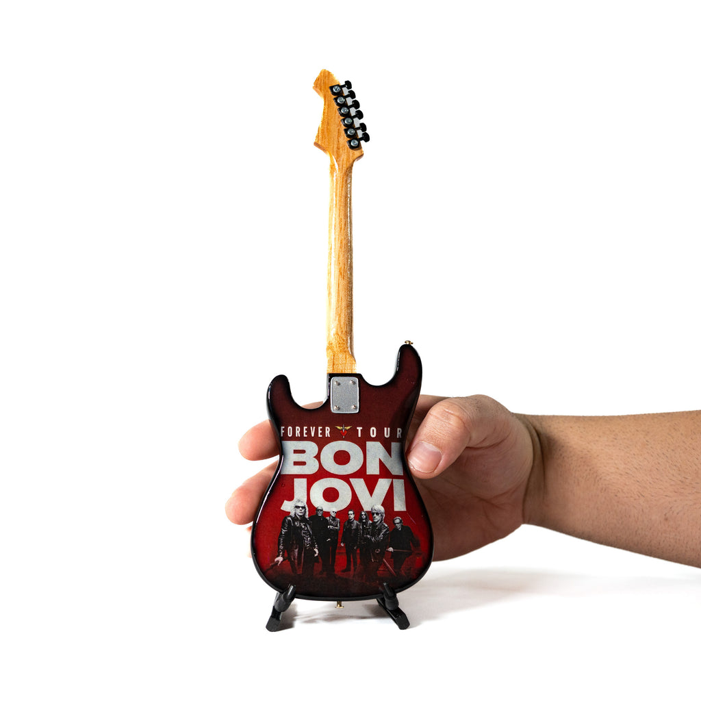 Bon Jovi Forever Tour Miniature Guitar and Bracelet
