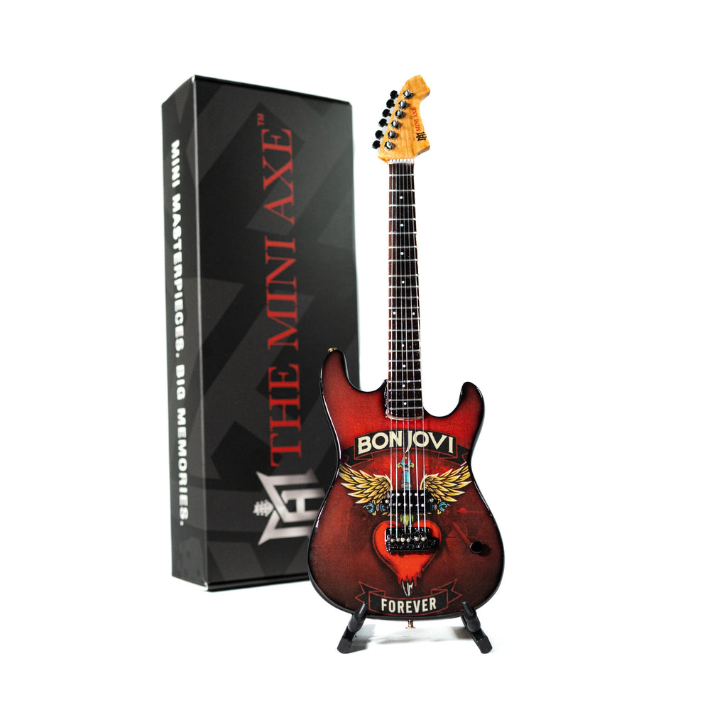 Bon Jovi Forever Tour Miniature Guitar and Bracelet