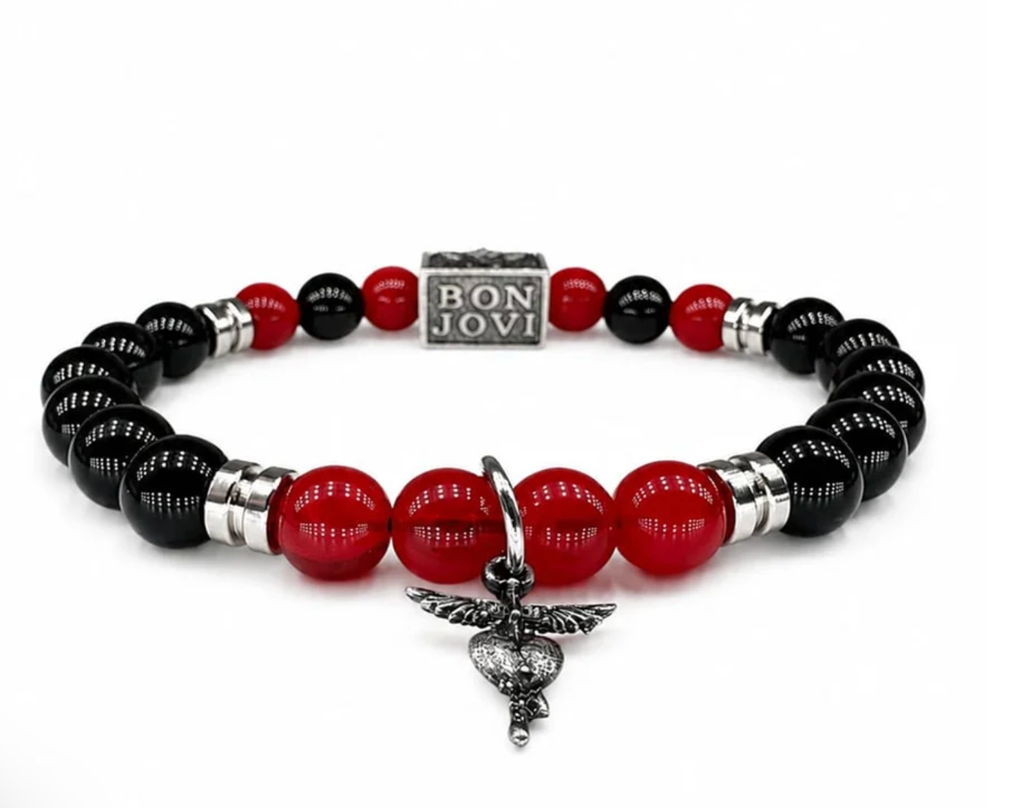 Bon Jovi Forever Tour Miniature Guitar and Bracelet