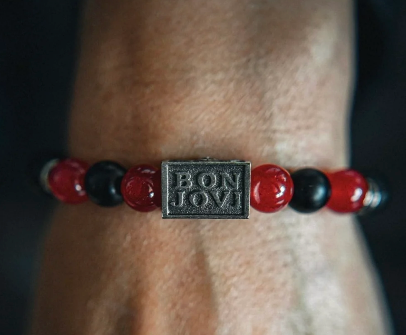 Bon Jovi Forever Tour Miniature Guitar and Bracelet