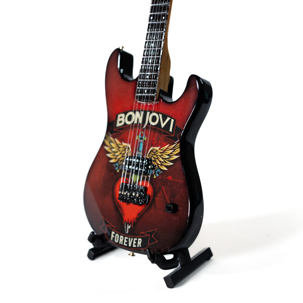 Bon Jovi Forever Tour Miniature Guitar and Bracelet