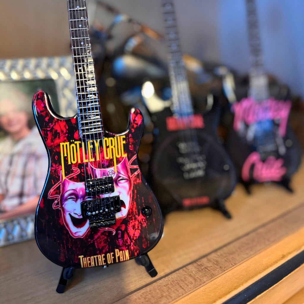 Mötley Crüe "Theatre of Pain" Miniature Guitar