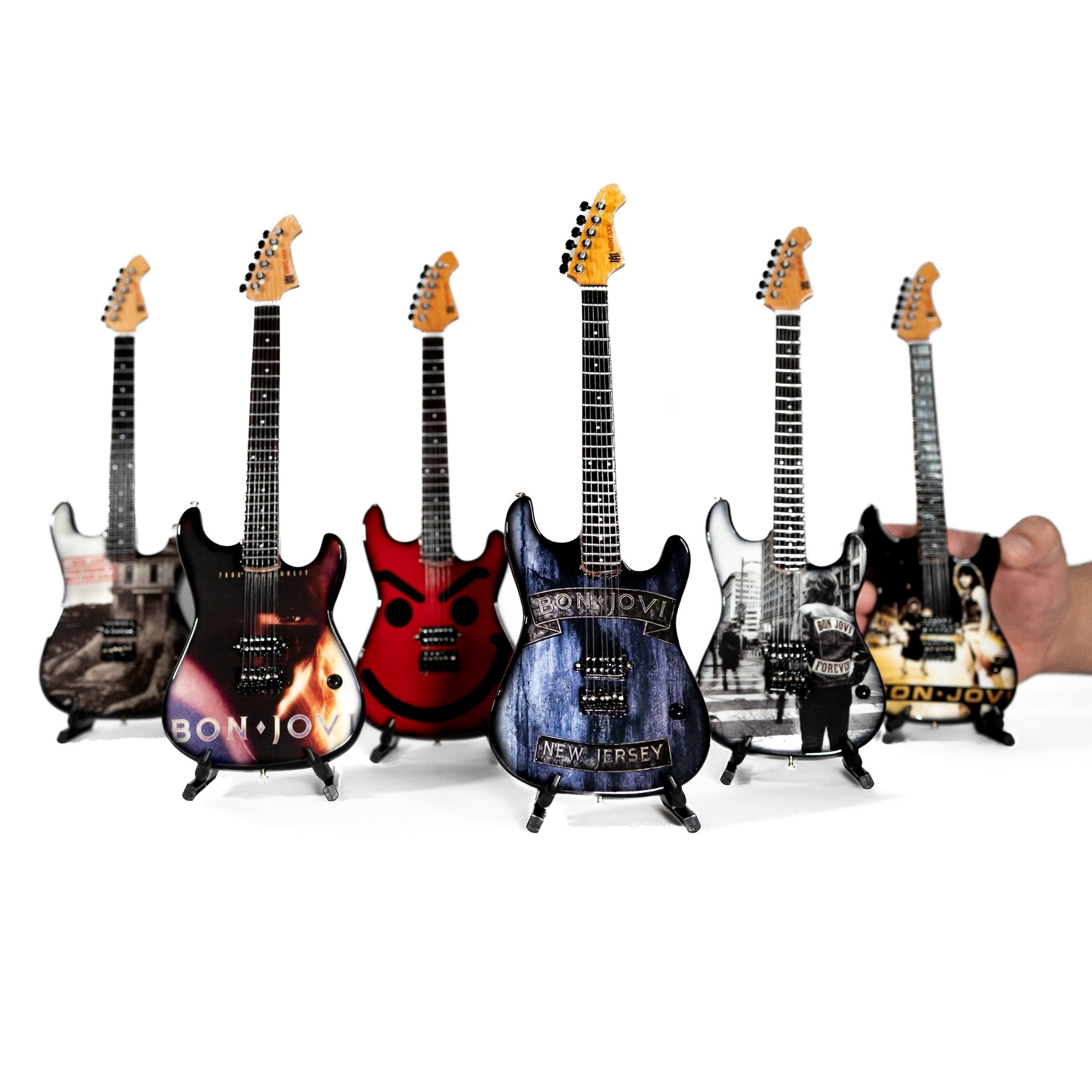 Bon Jovi Miniature Guitar Set
