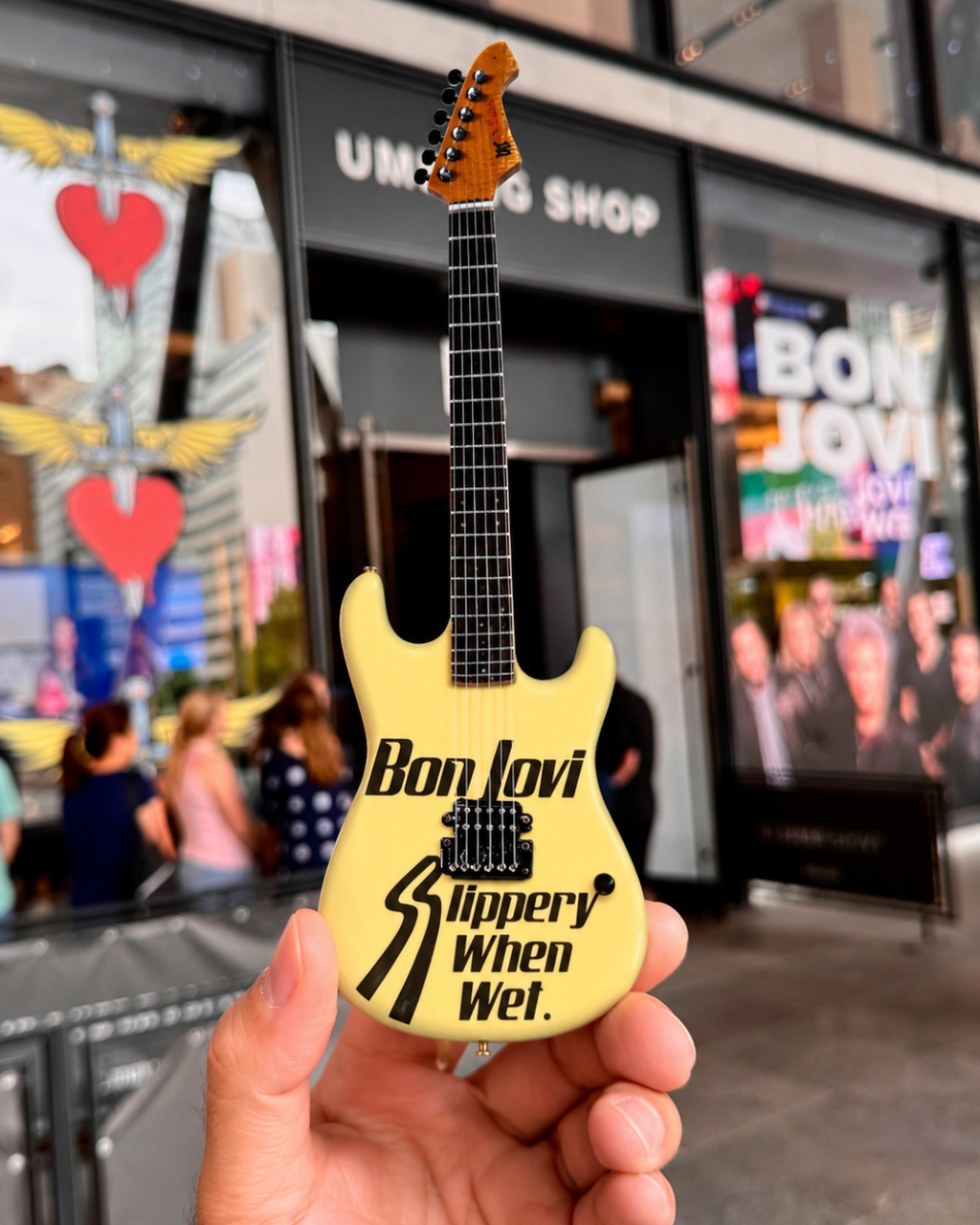 Bon Jovi Slippery When Wet Mini Axe