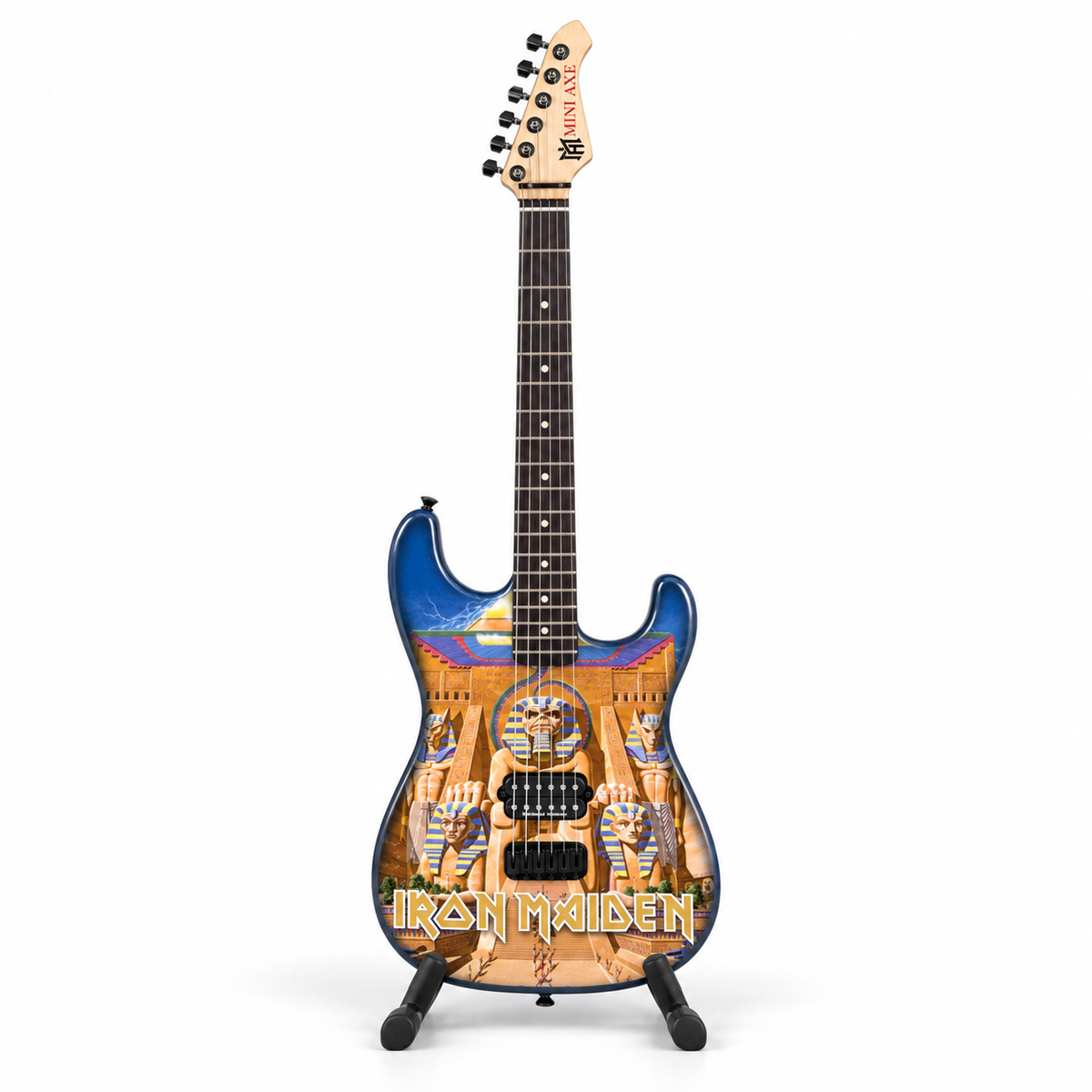 Iron Maiden Powerslave Mini Axe — full studio product view