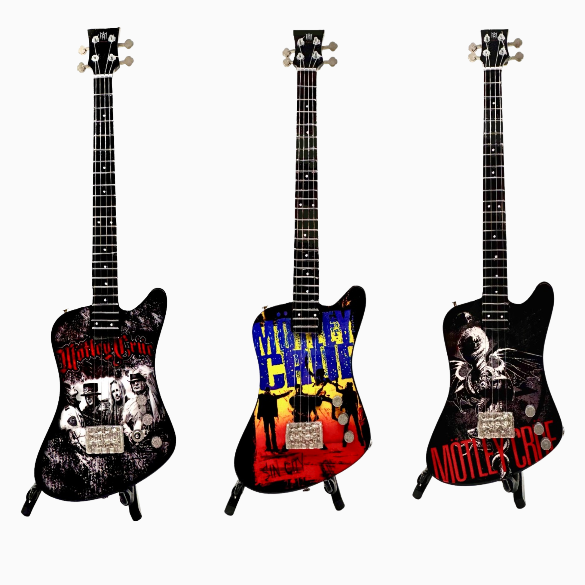Mötley Crüe Bass Collection - Officially Licensed Miniature Basses