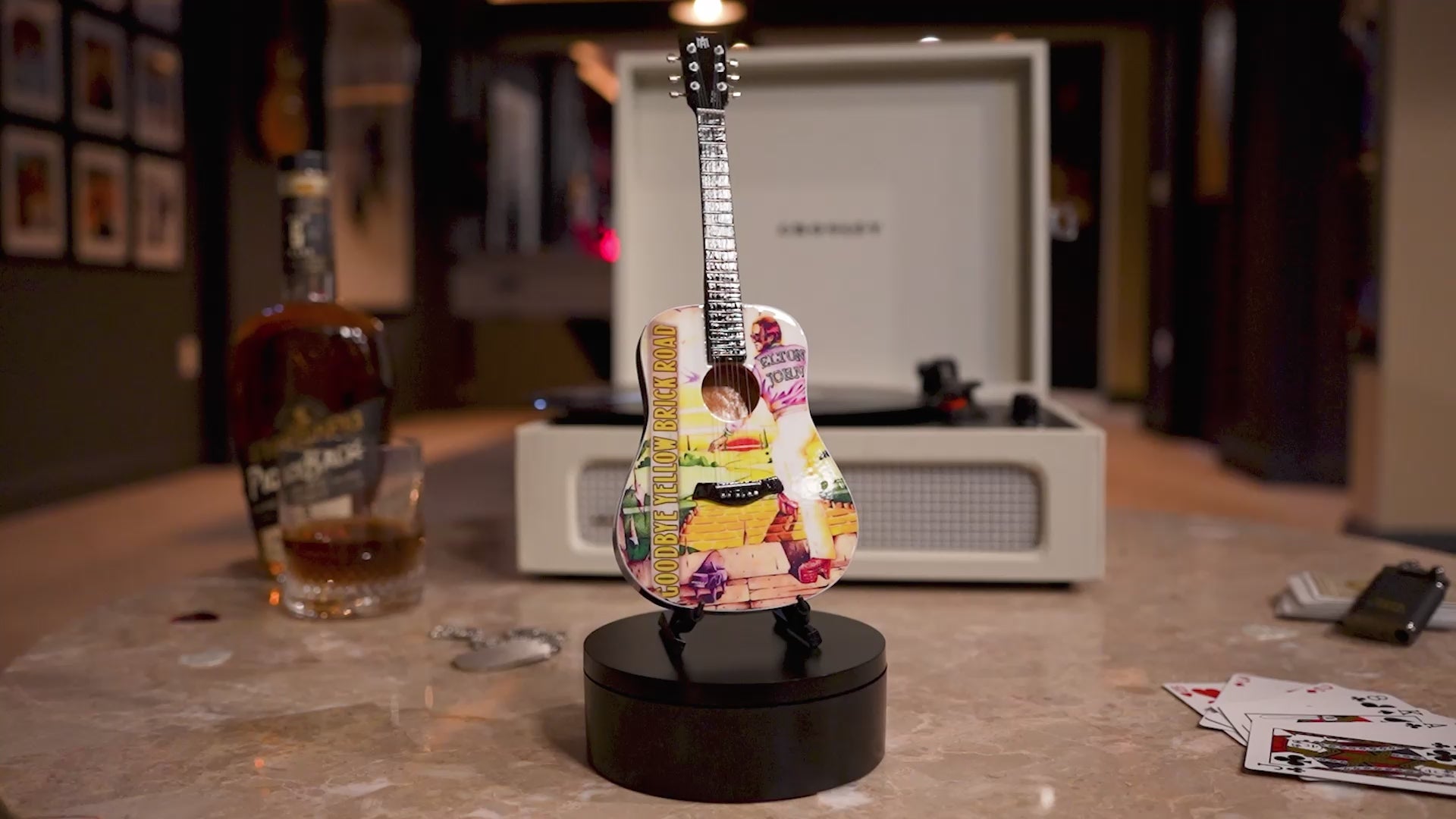 Goodbye Yellow Brick Road Miniature Guitar
