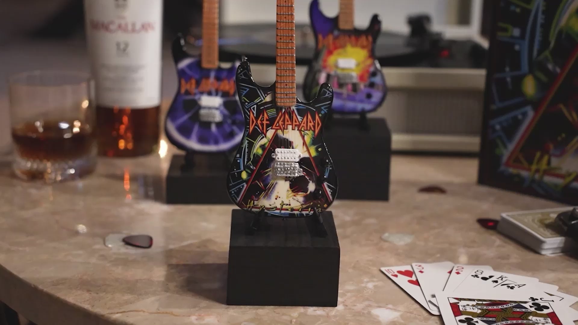 Def Leppard’s “Hysteria” Miniature Guitar