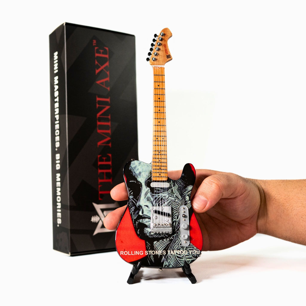 The Rolling Stones "Tongue and Lips" and "Tattoo You" Miniature Guitar Set