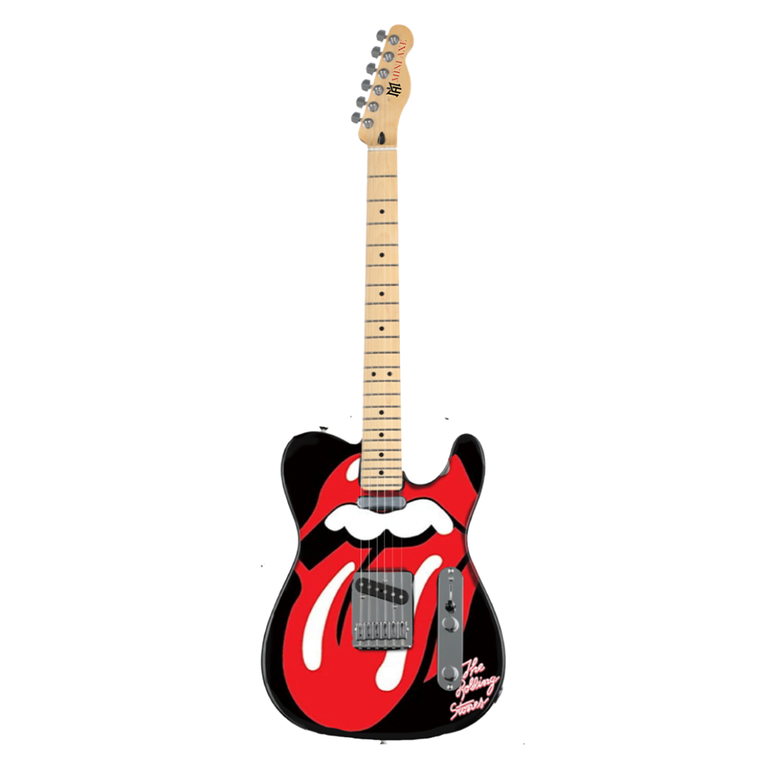 The Rolling Stones "Tongue and Lips" Mini Axe